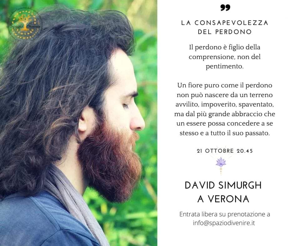 LA CONSAPEVOLEZZA DEL PERDONO – conferenza con David Simurgh