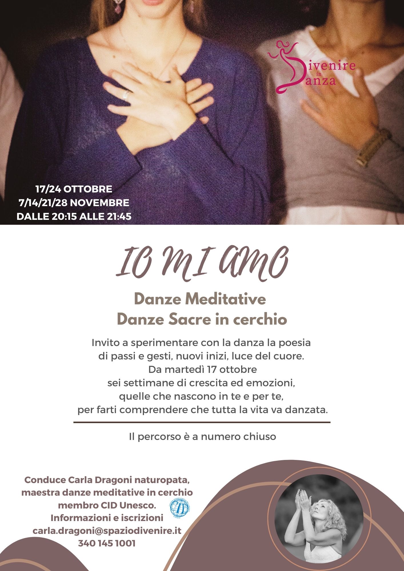 IO MI AMO – DANZE MEDITATIVE IN CERCHIO –