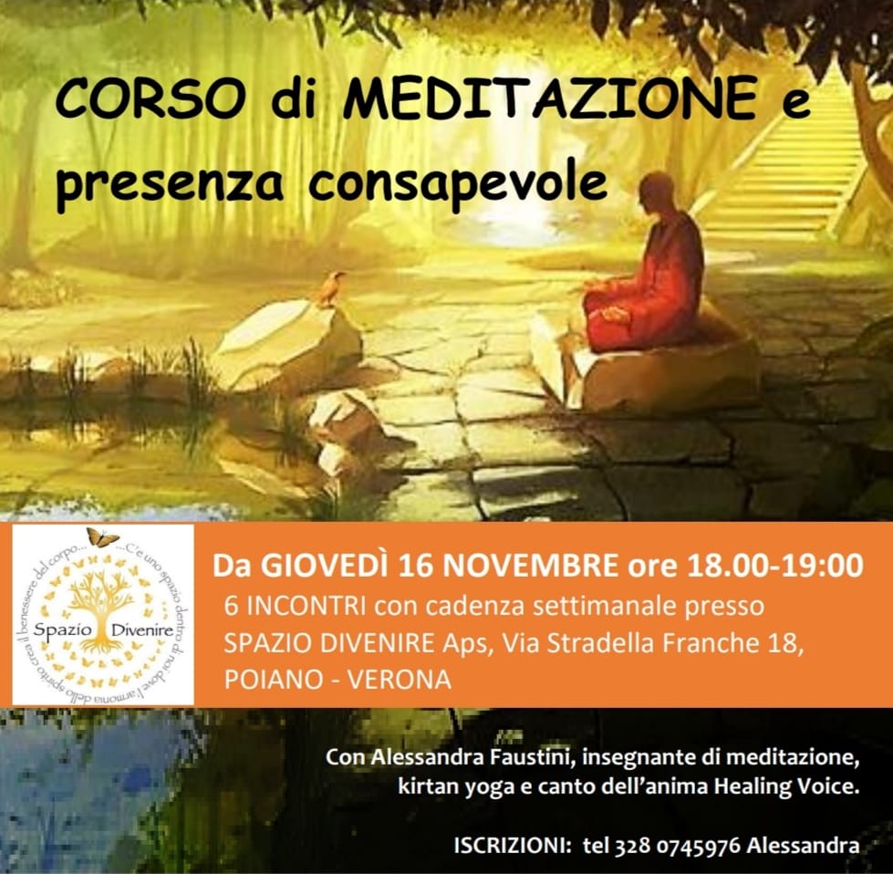 CORSO MEDITAZIONE E PRESENZA CONSAPEVOLE