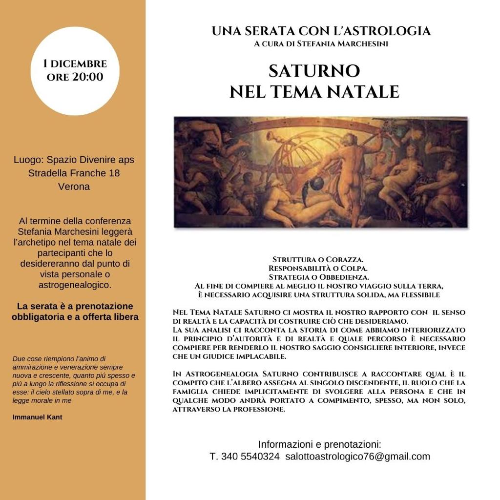 UNA SERATA CON L’ASTROLOGIA A CURA DI STEFANIA MARCHESINI